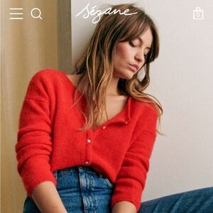Sezane Gaspard Cardigan Size Small